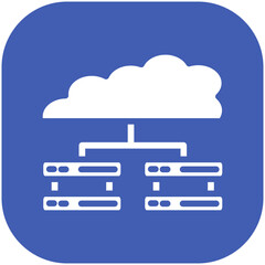Cloud Storage vector icon illustration of Seo and Web iconset.
