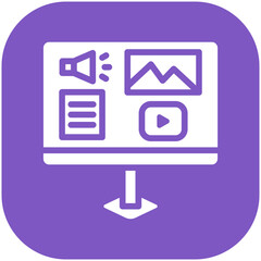 Online Content vector icon illustration of Seo and Web iconset.