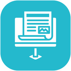 Online Article vector icon illustration of Seo and Web iconset.