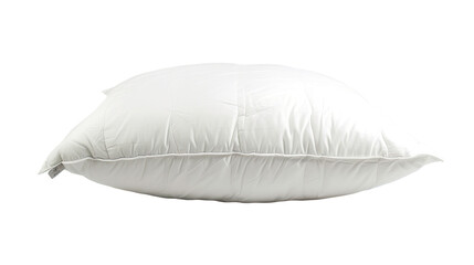 white sleeping pillow isolated on transparent background