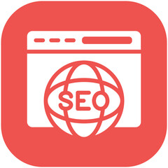 International SEO vector icon illustration of Web Marketing iconset.