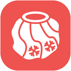 Ice Bag vector icon illustration of Spa iconset.