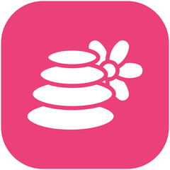 Hot Stone vector icon illustration of Spa iconset.