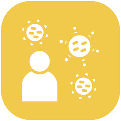 Infection vector icon illustration of Pollution iconset.