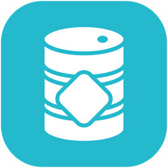 Oil Barrell vector icon illustration of Pollution iconset.