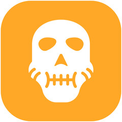 Skull vector icon illustration of Pollution iconset.