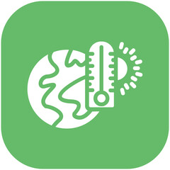 Global Warming vector icon illustration of Pollution iconset.