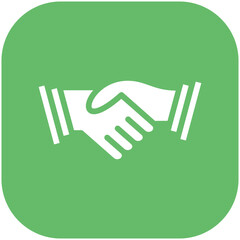 Handshake vector icon illustration of Donations iconset.