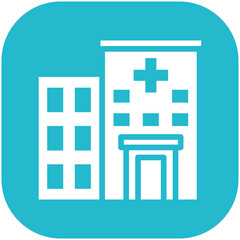 Hospital vector icon illustration of Health Checkup iconset.