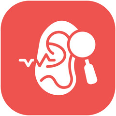 Hearing Checkup vector icon illustration of Health Checkup iconset.