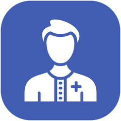 Male Patient vector icon illustration of Health Checkup iconset.