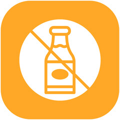 No Drink vector icon illustration of Ramadan iconset.