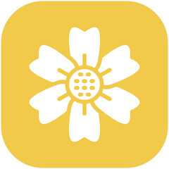 Nasturtium vector icon illustration of Flowers iconset.