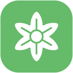 Garlic Mustard vector icon illustration of Flowers iconset.