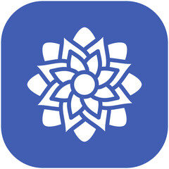 Chrysanthemum vector icon illustration of Flowers iconset.