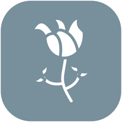 Rose vector icon illustration of Flowers iconset.