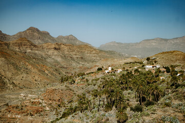 Fototapeta na wymiar Piękny górski krajobraz Gran Canarii, Hiszpania
