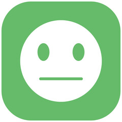 Expressionless Face vector icon illustration of Emoji iconset.