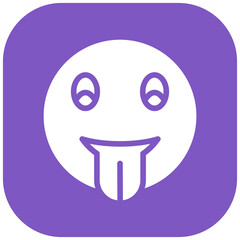 Face with Tongue vector icon illustration of Emoji iconset.