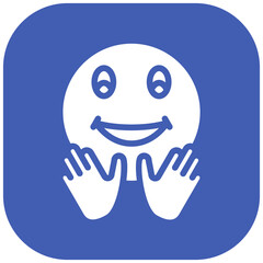 Hugging Face vector icon illustration of Emoji iconset.