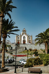 Kościół Santa Lucia de Tirajana na Gran Canaria, Hiszpania  - obrazy, fototapety, plakaty