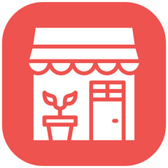 Plant Shop vector icon illustration of Shops and Stores iconset.