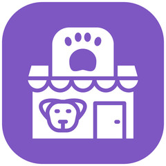 Pet Shop vector icon illustration of Shops and Stores iconset.