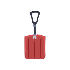 symbol snow shovel cartoon vector illustration