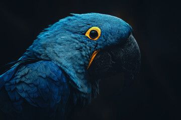 The Hyacinth Macaw (Anodorhynchus hyacinthinus)  © Sangur