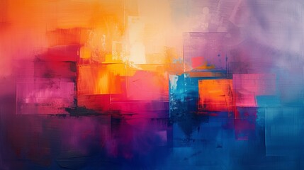 Abstract Artwork with Gradient Elements