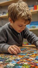 kid playing with toys,ai