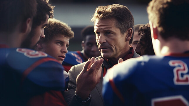 From Pep Talk to Power Play: Coach Ignites Fire in Young Hearts Before the Kickoff, generative AI