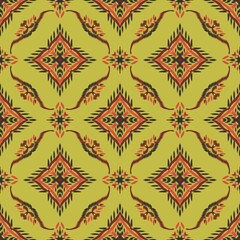asian ikat seamless pattern traditional design illustration for background carpet clothing and home decoration 