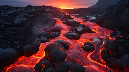 Active lava