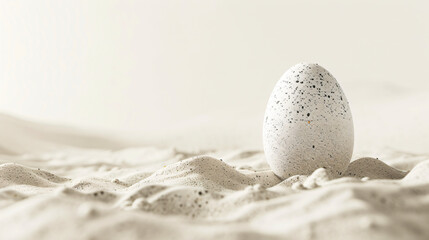 White Easter egg