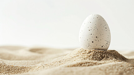 Fototapeta na wymiar White Easter egg