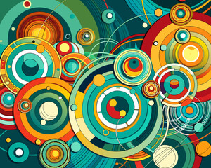 Fototapeta premium abstract background geometric futuristic colorful beautiful amazing unreal bright figurative