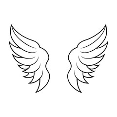 eagle wings vector	