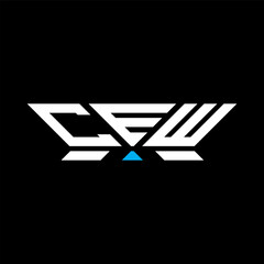 CEW letter logo vector design, CEW simple and modern logo. CEW luxurious alphabet design  
