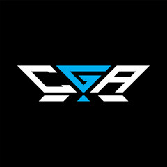 CGA letter logo vector design, CGA simple and modern logo. CGA luxurious alphabet design  