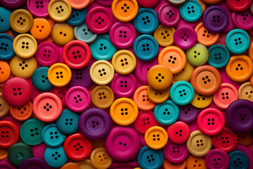 Fototapeta na wymiar Colorful sewing buttons background