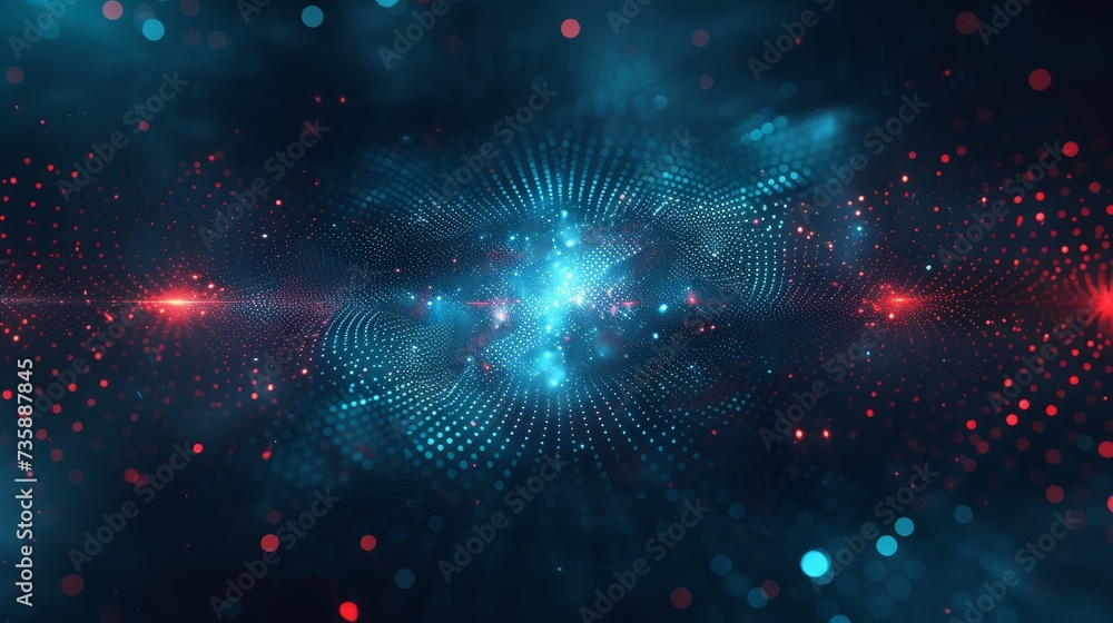 Poster digital particle background