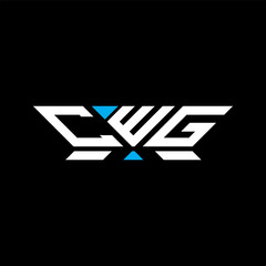 CWG letter logo vector design, CWG simple and modern logo. CWG luxurious alphabet design  