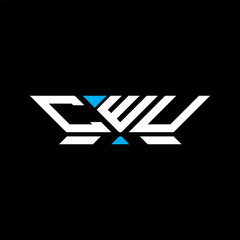 CWU letter logo vector design, CWU simple and modern logo. CWU luxurious alphabet design  