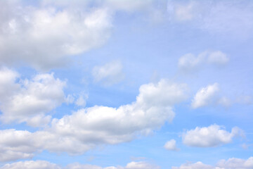 Naklejka na ściany i meble blue sky with white clouds isolated wallpaper 