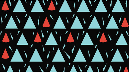 Fototapeta premium Vector background. Seamless hand drawn pattern with markers. Seamless texture with triangles, mosaic endless pattern. Geometric colorful vector background. Geometric pattern art work seamless print.