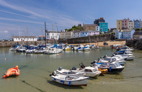 Tenby harbour, Pembrokeshire, Wales, UK