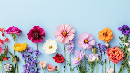 Obraz premium spring flowers background