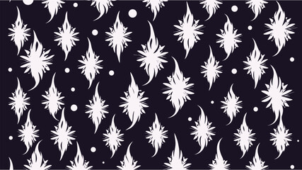 Holiday seamless patterns with stars 
 for gifts. Minimal flower seamless pattern vector illustration. Seamless pattern. Vector Illustration. Vector repeating texture. Ethnic boho seamless pattern.