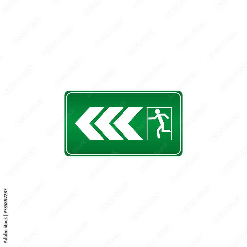 Poster exit icon isolated on transparent background